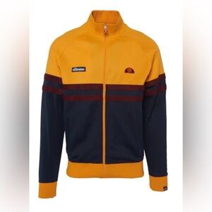 NWOT RETRO VINTAGE ELLESSE RIMINI TRACK JACKET. Sz. S. ORIGINAL AUTHENTIC